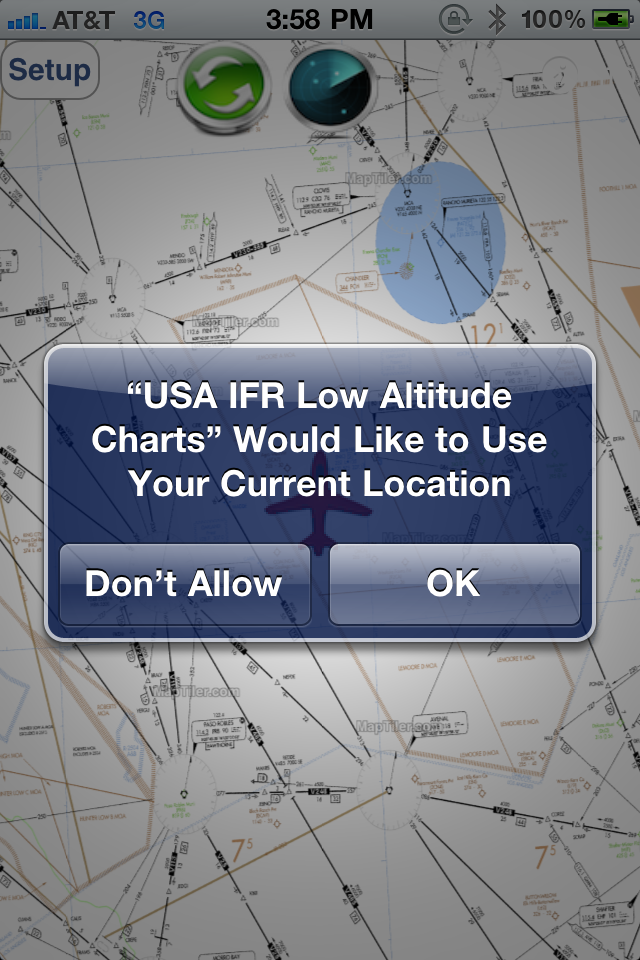 iphone IFR Low maps available for download